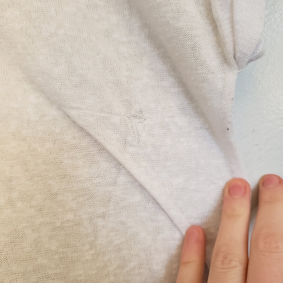 ⭐G21 White Sheer Cream Lace Open Back Top Size Medium - Picture 3 of 7